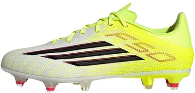 Imagen del producto de Zapatillas de fútbol Adidas F50 League SG, color amarillo, blanco y rojo, talla 40 2/3