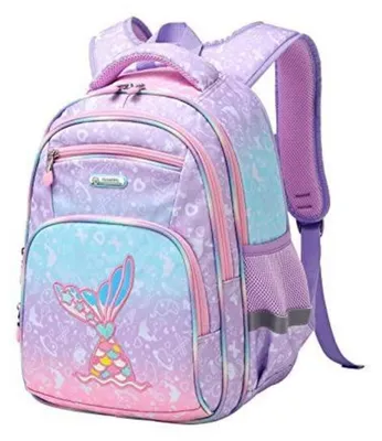 Produktbild von Kinderrucksack mit Brustgurt Meerjungfrau 40,6 cm lila 17 Liter