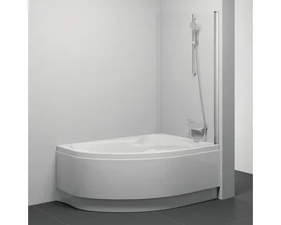 Obrázek produktu pro Zástěna na vanu RAVAK CVSK1 ROSA 140/150 R bright+Transparent