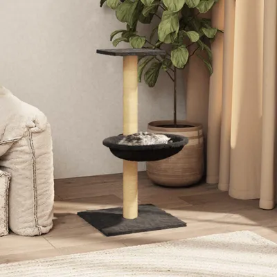 Image de Arbre à chat avec colonne à griffer en sisal 74 cm Arbre à grimper Arbre de jeu pour chats