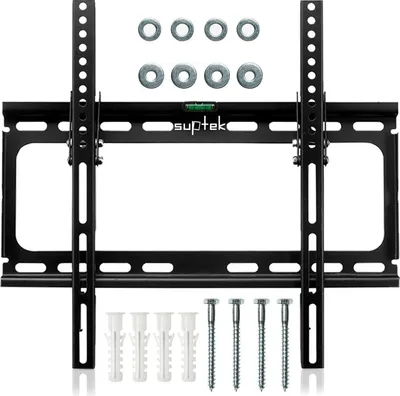 Produktbild von Suptek TV Wandhalterung Neigbare 26-55 Zoll LCD LED Plasma Flat Curved 45kg VESA 400x400mm