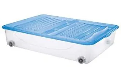 Zdjęcie produktu dla Pojemnik „Dodo'S Stock-Box” z pokrywą i kółkami – 79 x 59 x 16,9 cm (wys.), pojemność 56 l