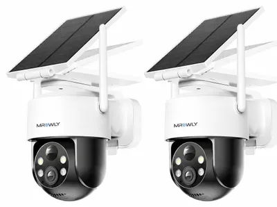 Zdjęcie produktu dla Kamera monitoringu zewnętrzna - rozdzielczość 2K - zasilana energią słoneczną - obracana w 360° (PTZ)