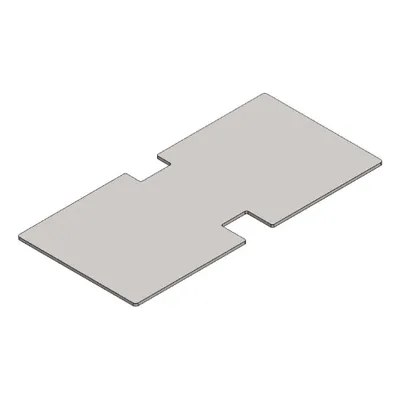 Produktbild von Heizgasumlenkplatte 480x230x4mm (Stahl) passend für Hark **