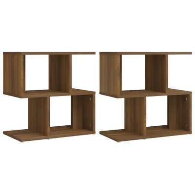Immagine prodotto di Comodini Rovere Marrone 2 pz 50x30x51,5 cm in Legno Multistrato