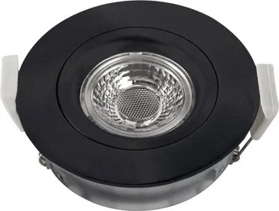 Produktbild von HEITRONIC DL6809 500953 LED-Einbauleuchte 7 W Warmweiß Schwarz