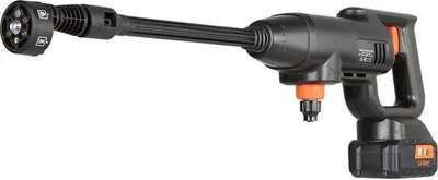Immagine prodotto di Idropulitrice elettrica, 40 bar - 4,2 l/min - Design maneggevole con batteria da 4,0 Ah - Raccordo a 6 vie - Per auto, terrazze e cura delle piante
