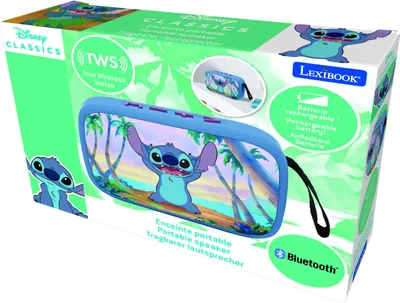 Produktbild von Lexibook Disney Stitch BT018D, Verkabelt & Kabellos, Tragbarer Mono-Lautsprecher, Mehrfarbig, Cube, Universal, MicroSD (TransFlash)