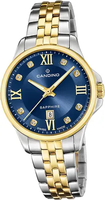 Produktbild von Candino Edelstahl Damen Uhr Analog Elegant Armbanduhr silber gold Elegance D2UC4767/3