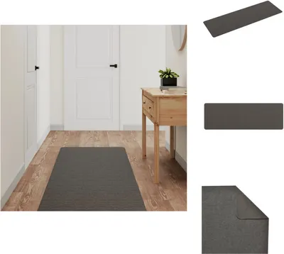 Immagine prodotto di vidaXL Tappeto a correre antracite 60x180 cm - Tappeti