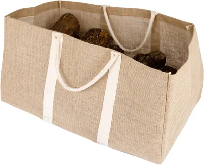 Image de Grand sac à bûches en jute