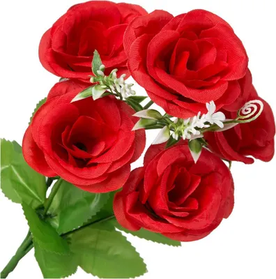 Produktbild von Dekolo Künstliche Blumensträuße Deko Dekoration Zierpflanze Pfingstrosen Rot