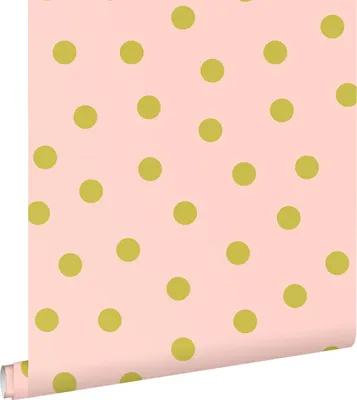 Produktbild von ESTAhome Tapete Punkte Rosa und Grün 50 x 900 cm