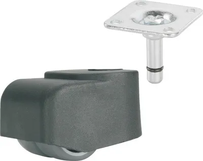 Produktbild von Tarrox Doppel-Walzenrolle, bis 70 kg, 25 x 46 x 25 mm