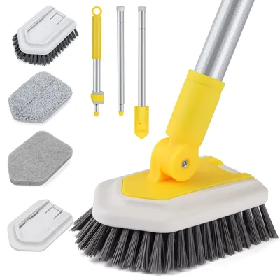 Reinigungsbürste 3-in-1 mit ausziehbarem Griff 128 cm