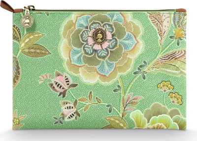 Produktbild von Pip Studio Kosmetiktasche Matata Charly Cosmetic Flat Pouch Green mehrfarbig