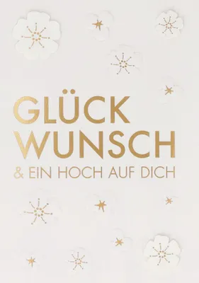 Produktbild von Räder Glückwunschkarte Glückwunsch & ein Hoch auf ...