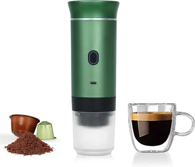 Obrázok produktu pre Kávovar Planet Tech 3 v 1 bez drvenia, 20 bar, kompatibilný s kapsulami Nespresso a Dolce Gusto, ako aj s mletou kávou. Farba: zelená