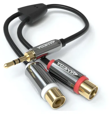 Produktbild von Cinch auf Klinke Adapter Aux zu Cinch 3.5mm Klinke auf 2 RCA Cinch Buchse Audio