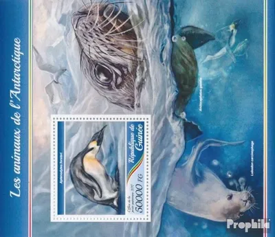Produktbild von Briefmarken Guinea 2017 Mi Block 2812 (kompl. Ausgabe) postfrisch Tiere der Antarktis