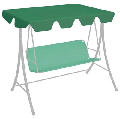 Produktbild von Ersatzdach Hollywoodschaukel Dachbezug Gartenschaukel Sonnenschutzdach Austauschdach Ersatzbezug für 2 und 3 Sitzer Gartenmöbel Grün 210 x 146 cm