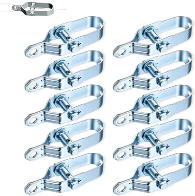 Imagen del producto de Abrazaderas de alambre ajustables, de acero galvanizado, paquete de 10 unidades, para uso en exteriores