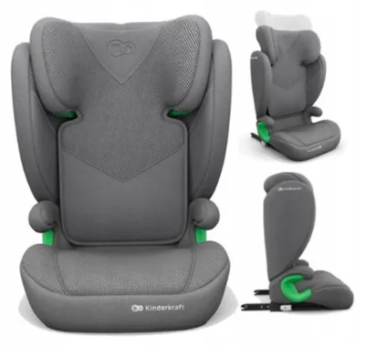 Immagine prodotto di Kinderkraft JUNIOR FIX 2 PLUS Seggiolino auto i-Size ISOFIX 100-150 cm Grigio