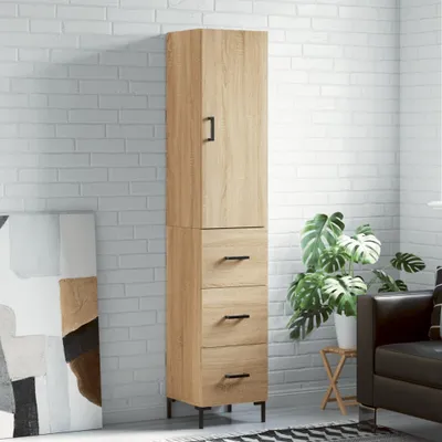 Zdjęcie produktu dla vidaXL Deska wysoka dąb sonoma 34,5x34x180 cm Materiał drewnopochodny