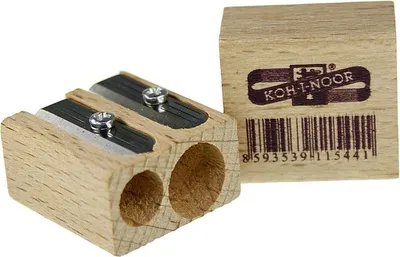 Obrázek produktu pro Dřevěné ořezávátko KOH - přírodní - dvojité ořezávátko Ø 8 + 11 mm