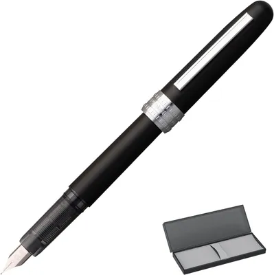 Zdjęcie produktu dla Długopis specjalnej edycji Platinum Plaisir Black Mist, stalówka F