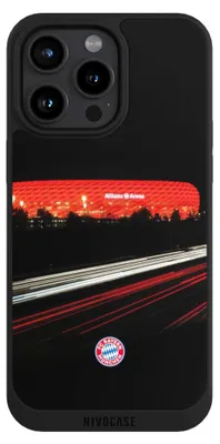 Produktbild von NIVOCASE Handyhülle für Apple iPhone 15 Pro Max  Hülle NIVOpure Case Schwarz FC Bayern München FCB Stadion