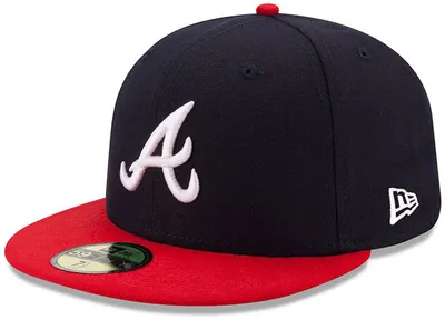 Produktbild von New Era 59Fifty Cap - AUTHENTIC Atlanta Braves navy - 7 1/8