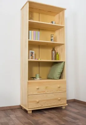 Produktbild von Bücherregal Massivholz B001 - Abmessung 190 x 80 x 42 cm (H x B x T)