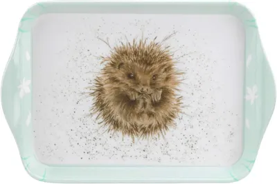 Produktbild von Melamintablett „Wrendale Hedgehog“ – 21x14cm