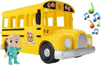 Image de Jucarie Autobuz, Cocomelon, Bandai, Galben, 30 x 18 x 13 cm