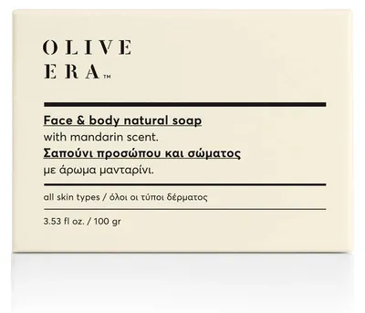 Produktbild von Olive Era Naturseifen & Peelingseifen | Bio-Olivenöl | Handgefertigt Mandarine