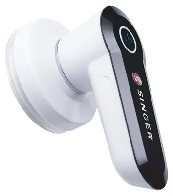 Immagine prodotto di Rimuovi pelucchi compatto - Bianco e nero - A batterie - Per abiti e tappeti