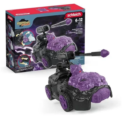 Produktbild von schleich Schatten-Crashmobil mit Mini Creature, 7 Jahr(e), Robots / Mini Creatures, Crashmobil, Shadow World, Schwarz, Violett, Kunststoff