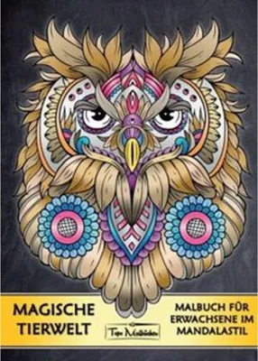 Produktbild von Malbuch für Erwachsene Tiere: Magische Tierwelt Ausmalbilder im Mandala Stil - Topo Malbücher®