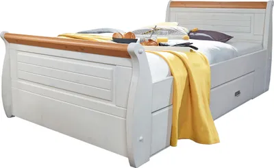 Einzelbett mit Bettkaesten