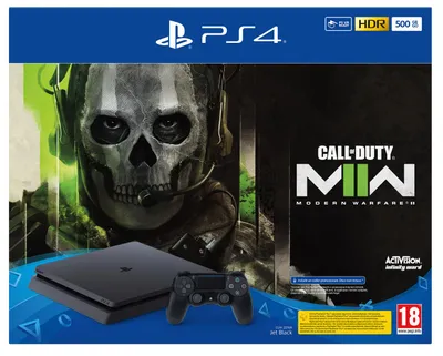 Produktbild von Sony Interactive Entertainment PlayStation 4 500GB + CALL OF DUTY: Modern Warfare 2, PlayStation 4, Schwarz, 8192 MB, GDDR5, AMD, AMD Jaguar