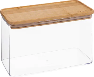Produktbild von OTIX Cracker Aufbewahrungsbox Transparent Knäckebrot Frischhaltebox Bambus