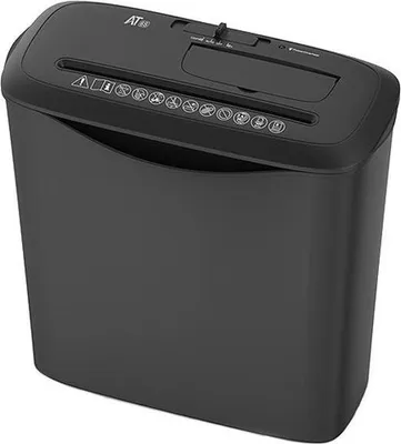 Produktbild von Aktenvernichter At-6S Längsschnitt 10 Blatt 13 L für CD/DVD, Plastikkarten und Heftklammern