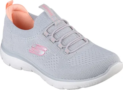 Produktbild von Skechers Damen-Sneaker-Slipper SUMMITS - TOP PLAYER Grau-Pink-Coral, Farbe:grau, EU Größe:41