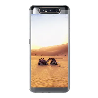 Produktbild von MuchoWow® Handyhülle Schutzhülle Hülle für Samsung Galaxy A80 Kamel - Wüste - Sand Silikon Softcase Handy Hülle - Schutzdeckel
