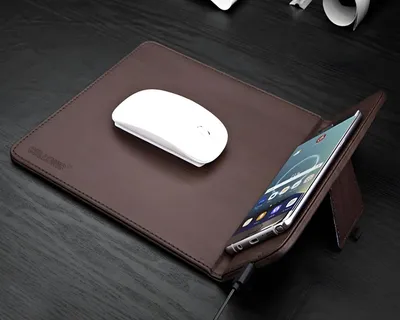 Immagine prodotto di Tappetino per mouse CELLONIC Caricabatterie wireless per smartphone abilitati Qi iPhone Galaxy Nexus Huawei Caricatore induzione Stazione ricarica senza fili Caricabatterie wireless Charger induttivo