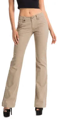 Produktbild von Diesel P-RONI PANTALONI Damen Hose Bootcut Beige