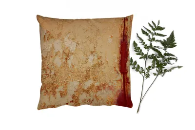 Produktbild von MuchoWow® Zierkissen Sofakissen Wohnzimmer Dekokissen 40x40 cm Industriell - Rost - Stahl - Eisen - Foto Kissen - Schlafzimmer Dekoration