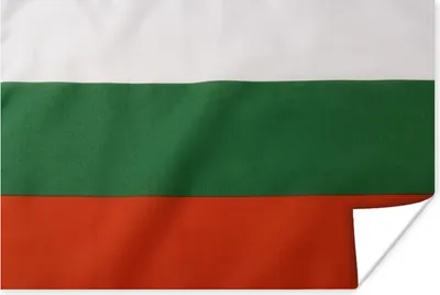 Produktbild von MuchoWow® Poster Nahaufnahme der Flagge von Bulgarien 120x80 cm - Bilder