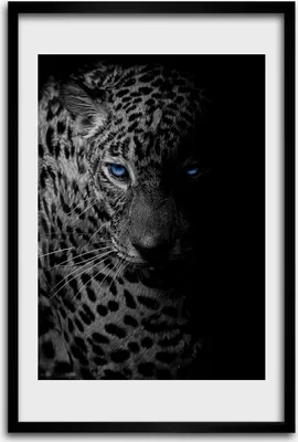 Produktbild von Bild - Bilderrahmen - 40 cm x 60 cm - MDF - Rahmen - Wandkunst - Leopard